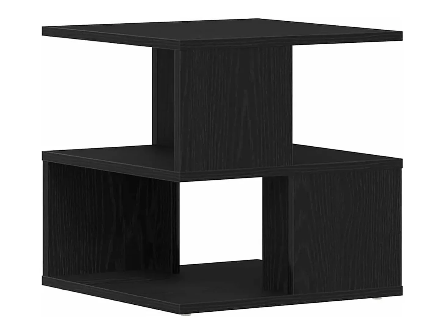 Mesa lateral Roble negro 40 x 40 x 40 cm Madera contrachapada
