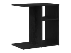 Mesa lateral Roble negro 50 x 30 x 50 cm Madera contrachapada