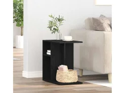 Mesa lateral Roble negro 50 x 30 x 50 cm Madera contrachapada