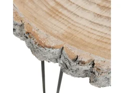 Mesa nido Helena de madera gris L 55 cm