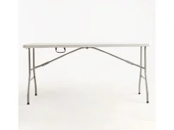 Mesa plegable rectangular Utika blanca 180x75 cm