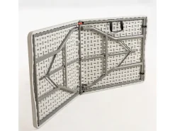 Mesa plegable rectangular Utika blanca 180x75 cm