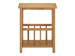 Mesa revistero madera maciza de roble 45x35x55 cm ES804470