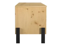 Mesa Television 4 Cajones Con Estanteria De Madera De Pino
