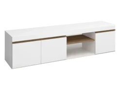 Mesa TV, Blanco Mate y Naturale, Mediano