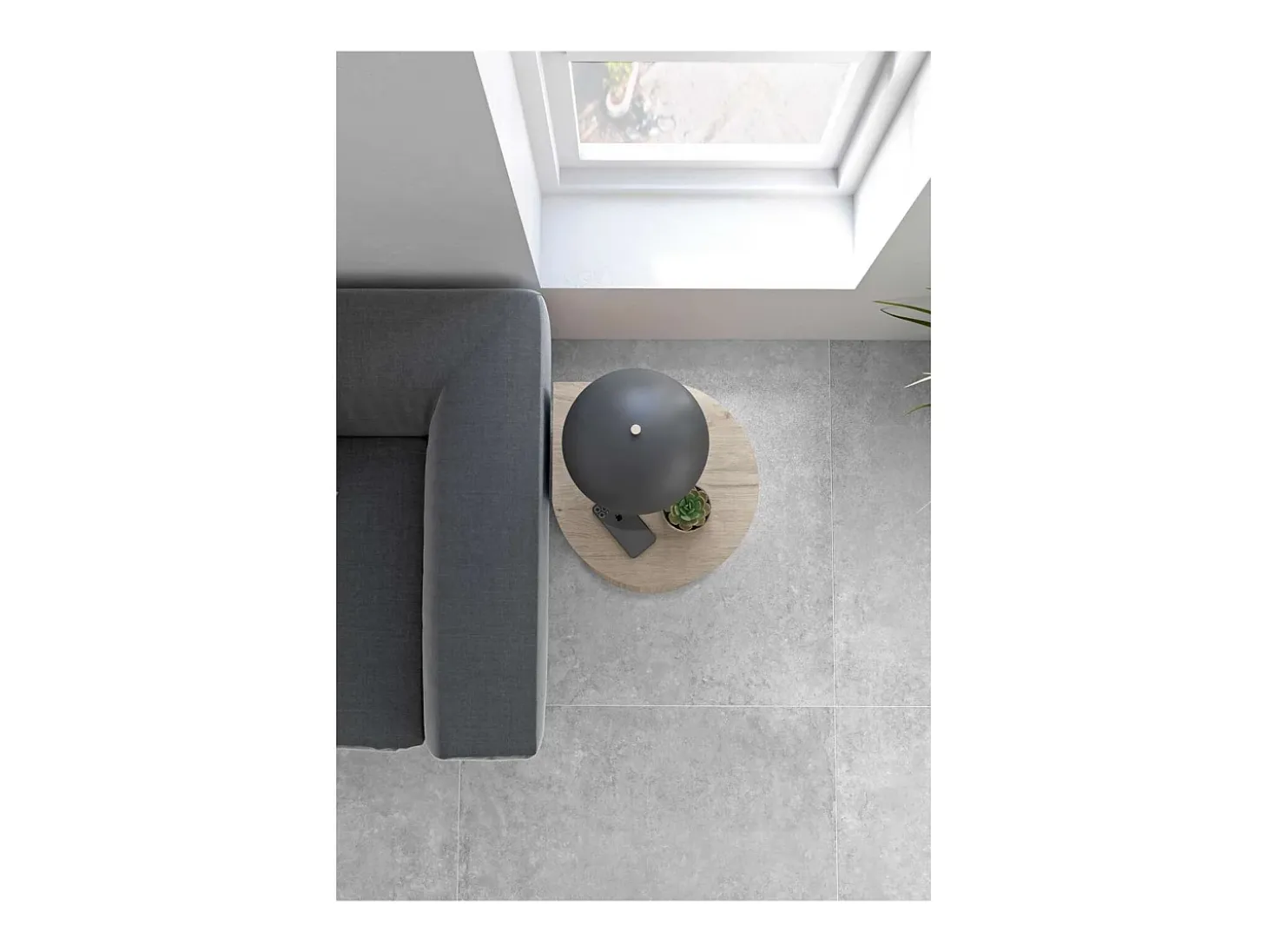 Mesa velador 540 para salón acabado roble claro, 62cm(alto) 46cm(ancho) 55cm(largo)