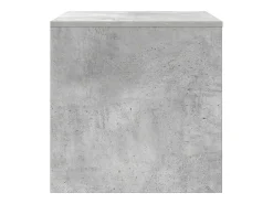 Mesas apilables 3 piezas madera contrachapada gris hormigón