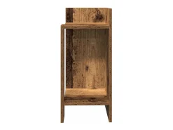 Mesas auxiliares 2 uds con estante madera vieja 25,5x27x60 cm