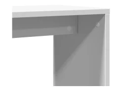 Mesas auxiliares 2 uds madera de ingeniería blanco 50x30x50 cm