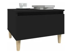 Mesas auxiliares 2 unidades madera contrachapada negro 50x46x35 cm