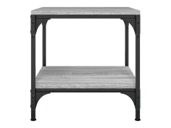 Mesas auxiliares 2 unidades contrachapada gris Sonoma 40x40x40 cm
