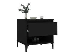 Mesas auxiliares 2 unidades madera contrachapada negro 50x46x50 cm