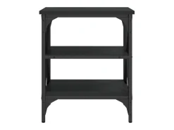 Mesas auxiliares 2 unidades madera contrachapada negro 40x42x50 cm
