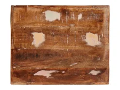 Mesas auxiliares con estante Multicolor madera maciza reciclada