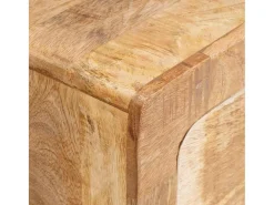 Mesas auxiliares Marrón 40 x 32 x 46 cm madera maciza de mango