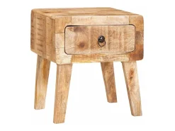 Mesas auxiliares Marrón 40 x 32 x 46 cm madera maciza de mango