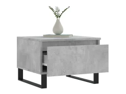 Mesas centro 2 uds madera ingeniería gris hormigón 50x46x35 cm ES33017
