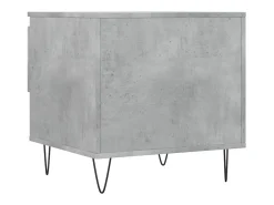 Mesas centro 2 uds madera ingeniería gris hormigón 50x46x50 cm