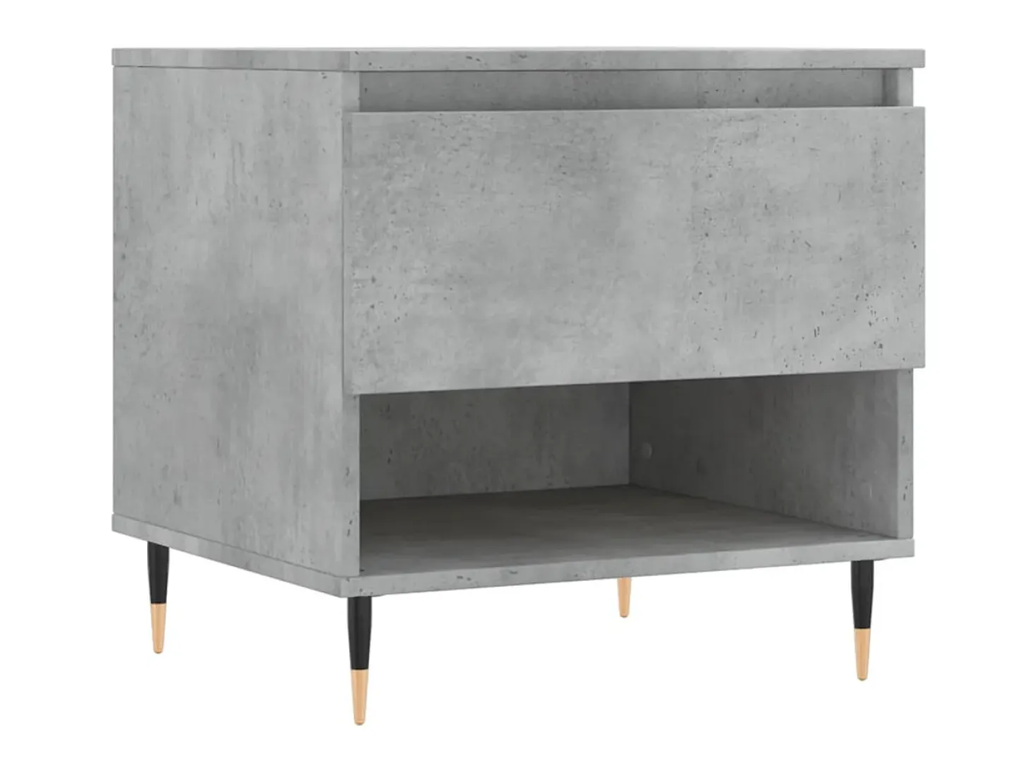 Mesas centro 2 uds madera ingeniería gris hormigón 50x46x50 cm ES62100