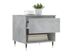 Mesas centro 2 uds madera ingeniería gris hormigón 50x46x50 cm ES62100