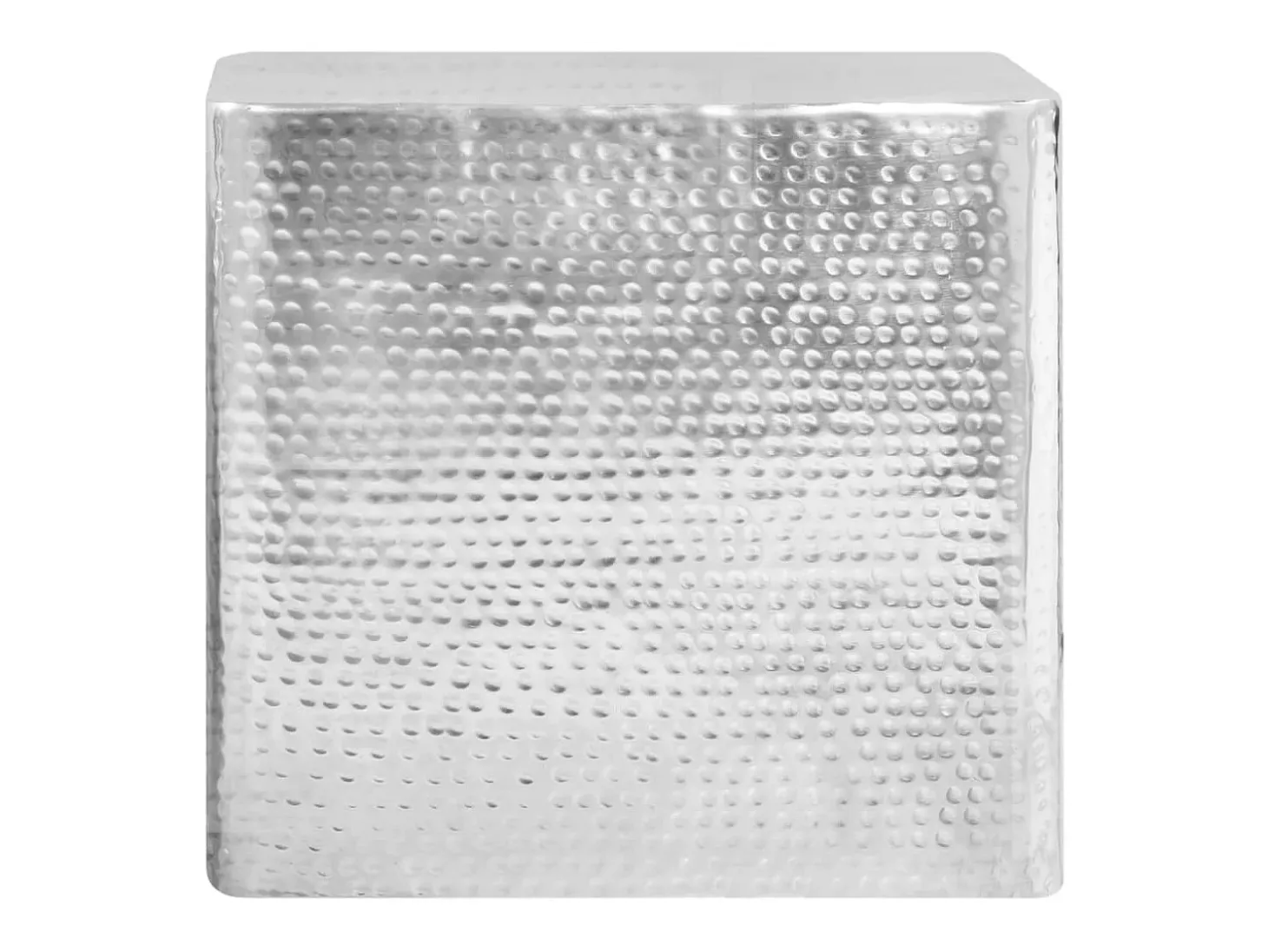 Mesas de centro 2 piezas aluminio plateado