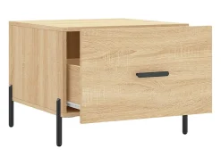 Mesas de centro 2 unidades madera ingeniería roble Sonoma 50x50x40cm