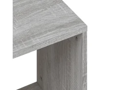 Mesas de centro apilables 2 piezas madera ingeniería gris Sonoma