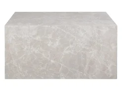 Mesas de centro rectangulares PRAGUE – Efecto mármol beige