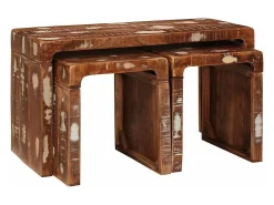 Mesas Nido madera maciza reciclada