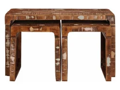 Mesas Nido madera maciza reciclada