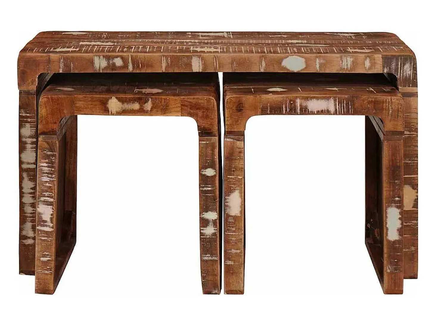 Mesas Nido madera maciza reciclada