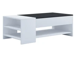 Mesas Tindus Blanco / Negro AL. 35 x AN. 100 x P. 50 cm