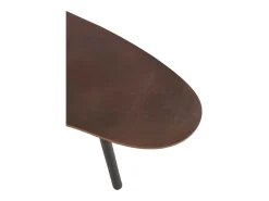 Mesita abatible Vionia de aluminio marrón L 90 cm
