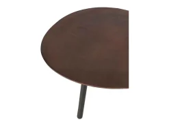 Mesita abatible Vionia de aluminio marrón L 90 cm