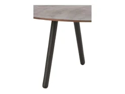 Mesita abatible Vionia de aluminio marrón L 90 cm