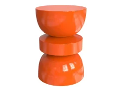 Mesita auxiliar de metal - Color: Naranja - TUVAMI