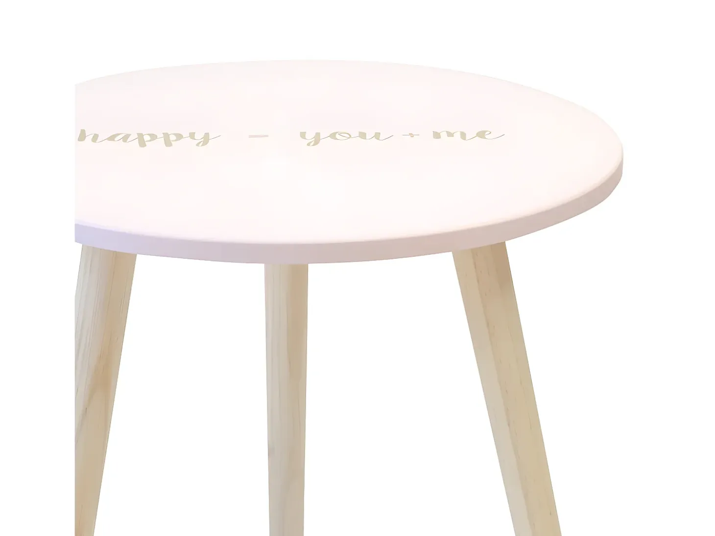 Mesita auxiliar MDF rosa 44x45x45cm
