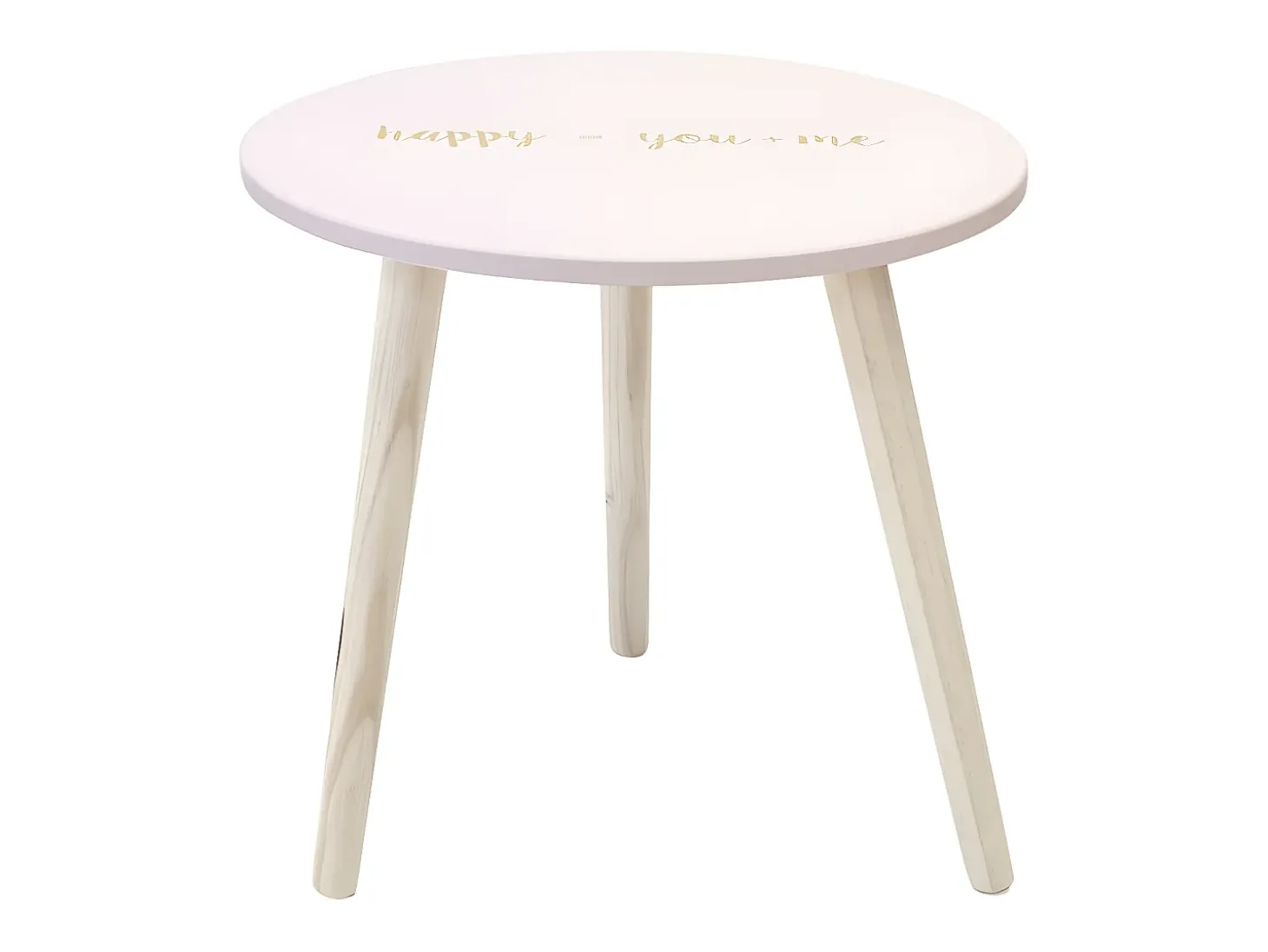 Mesita auxiliar MDF rosa 44x45x45cm