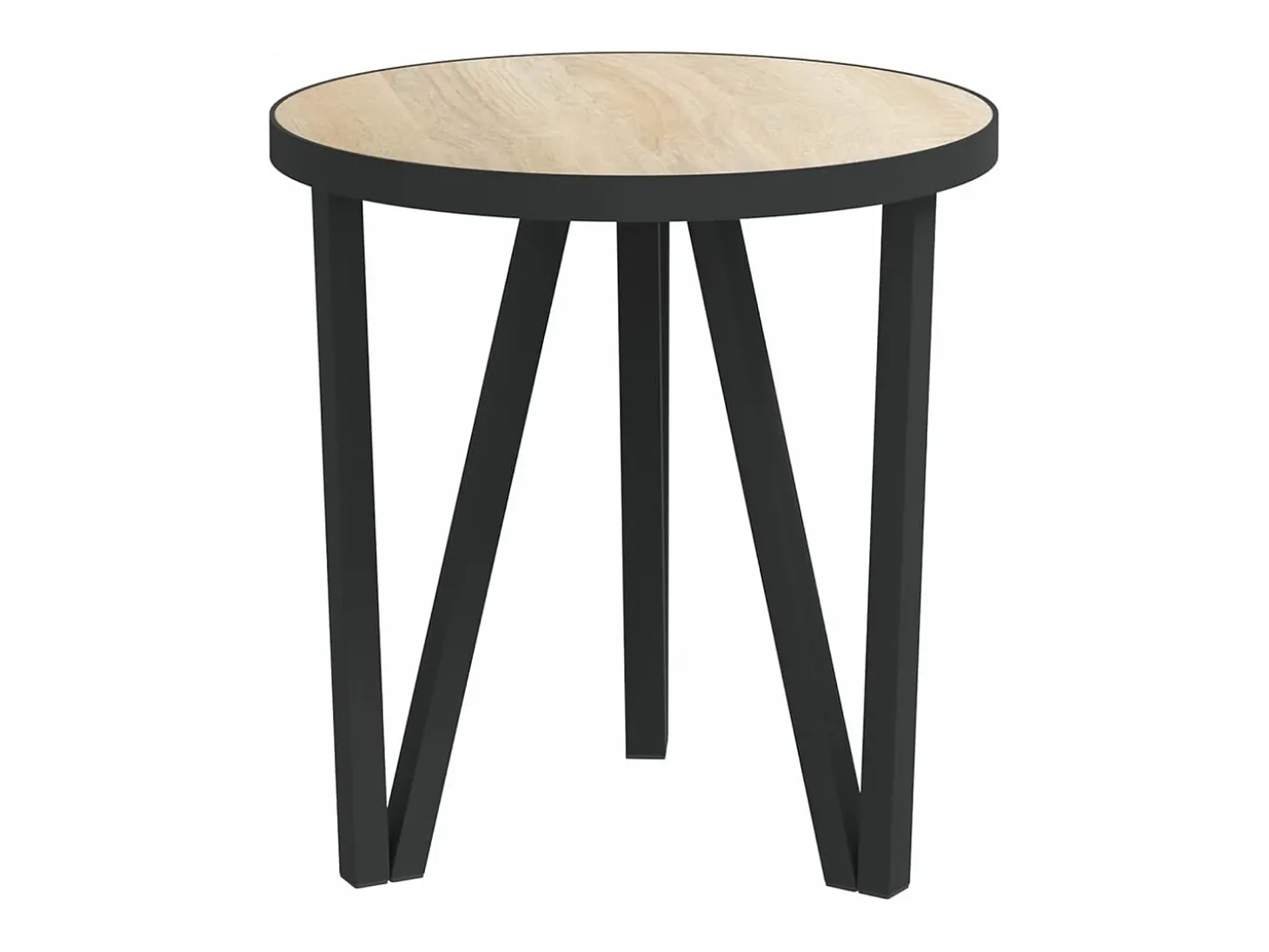Mesita de centro MDF color roble Sonoma Ø35 cm