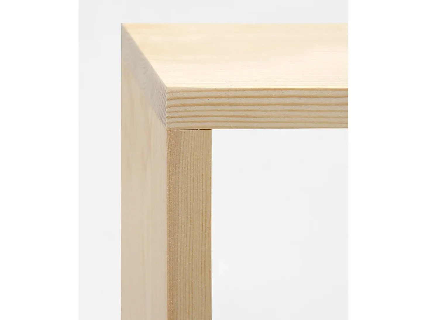 Mesita de noche de madera maciza en tono natural de 40x20cm - MELLER - DECOWOOD