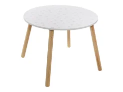 Mesita MDF blanco/gris Nordic kids 43x60x60cm