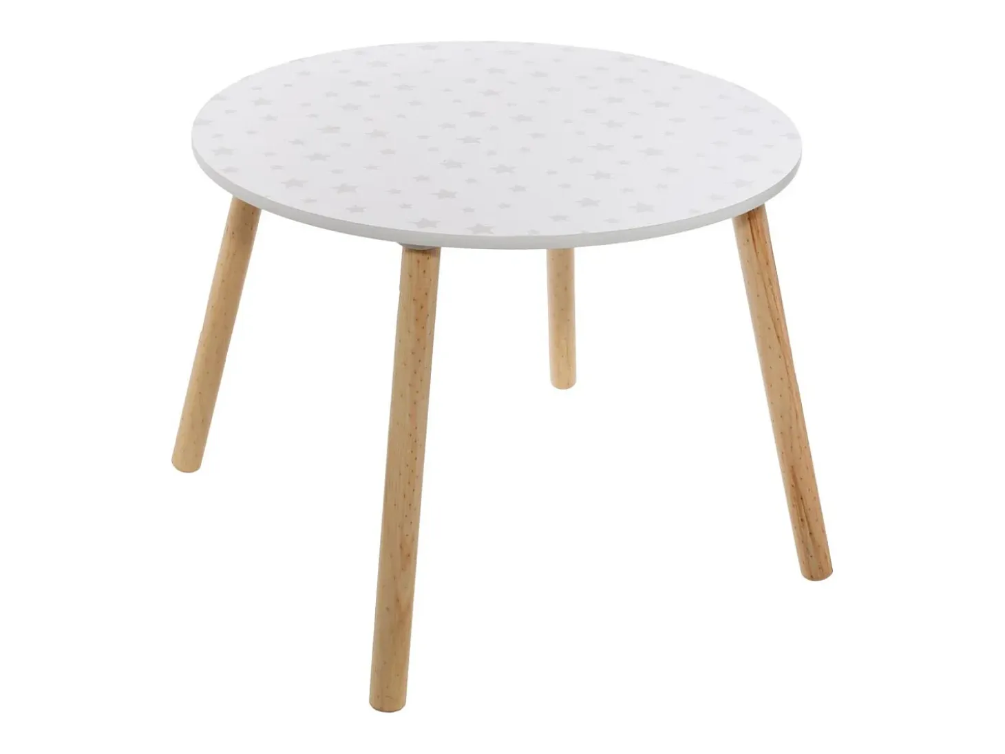 Mesita MDF blanco/gris Nordic kids 43x60x60cm
