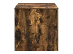 Mesitas auxiliares 3 piezas madera contrachapada roble ahumado