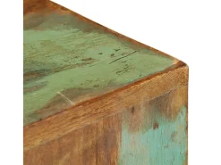 Mesitas auxiliares 2 piezas madera maciza reciclada