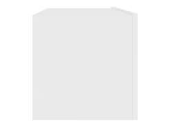 Mitchel Mueble para TV pared madera contrachapada blanco 100x30x30 cm
