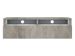 Mobile TV con cassetto - effetto cemento con LED - 100 cm - REDNAW