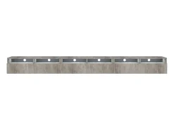 Mobile TV con tre cassetti - effetto cemento con LED - 300 cm - REDNAW