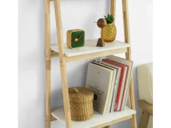 Moderna Estantería Escalonada, Librería, Estantería de Pared, Estante de 4 Plegable Niveles, FRG162-N SoBuy ES