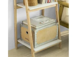 Moderna Estantería Escalonada, Librería, Estantería de Pared, Estante de 4 Plegable Niveles, FRG162-N SoBuy ES
