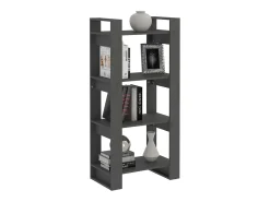 Modrin Estantería/divisor de espacios madera maciza gris 60x35x125 cm